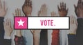 Vote Campaign Democracy Volunteer Concept Royalty Free Stock Photo