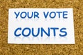 Vote count register government election recount democracy political campaign