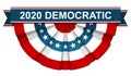 2020 vote democratic on American flag