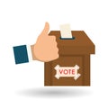 Vote design over white background, vector illustration Royalty Free Stock Photo
