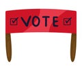 vote election banner