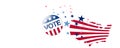 Vote election day in United States of America. Royalty Free Stock Photo
