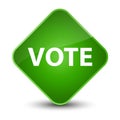 Vote elegant green diamond button Royalty Free Stock Photo