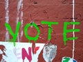 Vote, Graffiti, NYC, NY, USA