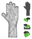 Vote Hand Web Vector Mesh Illustration