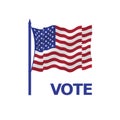 VOTE HERE. Polling place sign Royalty Free Stock Photo