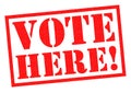 VOTE HERE! Royalty Free Stock Photo
