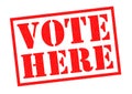 VOTE HERE Royalty Free Stock Photo