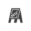 Vote here vector icon Royalty Free Stock Photo