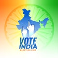 Vote for india election background