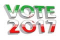 Vote 2017 in Iran. Iranian presidential election concept, 3D