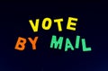 Vote by mail absentee ballot political election democracy voter