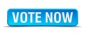 Vote now blue square button