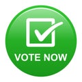 Vote now button Royalty Free Stock Photo