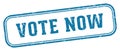 vote now stamp. vote now rectangular stamp on white background Royalty Free Stock Photo