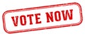 vote now stamp. vote now rectangular stamp on white background Royalty Free Stock Photo