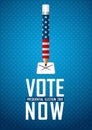 Vote now. 2016 USA presidential election campaign. Royalty Free Stock Photo