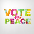 Vote for peace