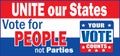 Vote for people not parties banner