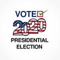 Vote 2020 presidential election graphic