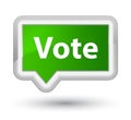 Vote prime green banner button Royalty Free Stock Photo