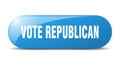 vote republican button. vote republican sign. key. push button. Royalty Free Stock Photo