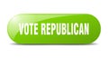 vote republican button. vote republican sign. key. push button.