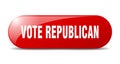 vote republican button. vote republican sign. key. push button. Royalty Free Stock Photo