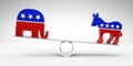 Vote republican or democrat Royalty Free Stock Photo