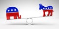 Vote republican or democrat Royalty Free Stock Photo