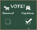 Vote Republican With Election Symbols