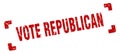 vote republican stamp Royalty Free Stock Photo