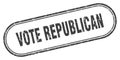 Vote republican stamp Royalty Free Stock Photo