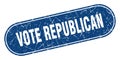 vote republican sign. vote republican grunge stamp. Royalty Free Stock Photo