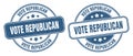 Vote republican stamp. vote republican label. round grunge sign Royalty Free Stock Photo
