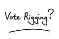 Vote Rigging Royalty Free Stock Photo