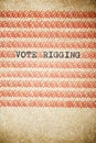 Vote rigging phrase Royalty Free Stock Photo