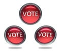 Vote glass button