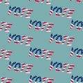 Vote. Seamless vector pattern. Political topics. Presidential elections in the United States of America.