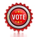 Vote stamp Royalty Free Stock Photo