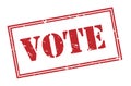 Vote stamp on white background Royalty Free Stock Photo