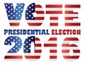 Vote 2016 USA Presidential Election Vector Illustration