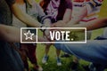 Vote Voter Choice Election Polling Voting Poll Concept Royalty Free Stock Photo