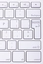 VOTE word written on high end aluminium keyboard