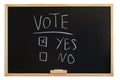 Vote yes or no Royalty Free Stock Photo