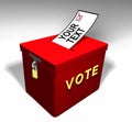 Vote Your-Text A Royalty Free Stock Photo