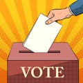 Voter ballot box politics elections Royalty Free Stock Photo