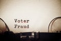 Voter fraud phrase