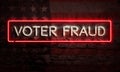 Voter Fraud Sign American Primary Presidential Election Democracy Concept USA Royalty Free Stock Photo