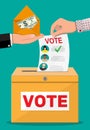 Selling vote for election Royalty Free Stock Photo